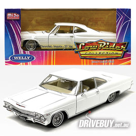 WELLY 1965 CHEVY IMPALA SS396 HARDTOP LOWRIDER WHITE 1/24