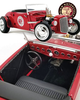 ACME 1934 INDIAN MOTORCYCLE CO FORD HOT ROD ROADSTER 1/18