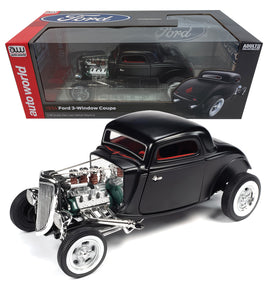 AUTO WORLD 1934 FORD 3W HIBOY COUPE 1/18