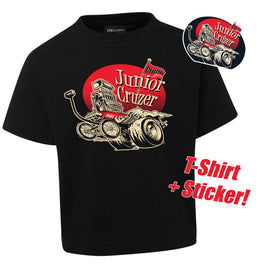 Cruzin 'Junior Cruzer' Kid's Tee & Sticker Pack