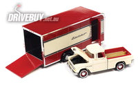 
              JOHNNY LIGHTNING 1955 CHEV CAMEO IN IVORY WITH TRAILER 1/64
            