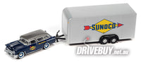 
              Johnny Lightning Sunoco 1955 Chevy Nomad & Trailer 1/64
            
