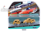 
              MAISTO TOW 'N' GO 1936 FORD COUPE & TEARDROP CAMPER CARAVAN 1/64
            